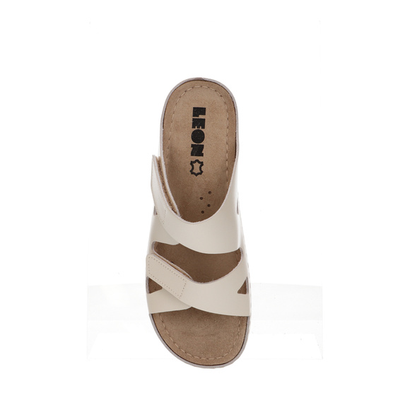 Klapki damskie casual profilaktyczne na rzepy