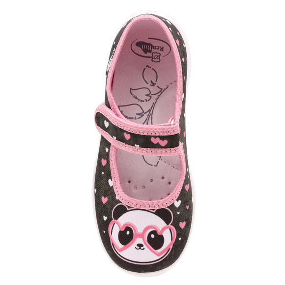 Kapcie dziecięce obuwie tekstylne na rzep