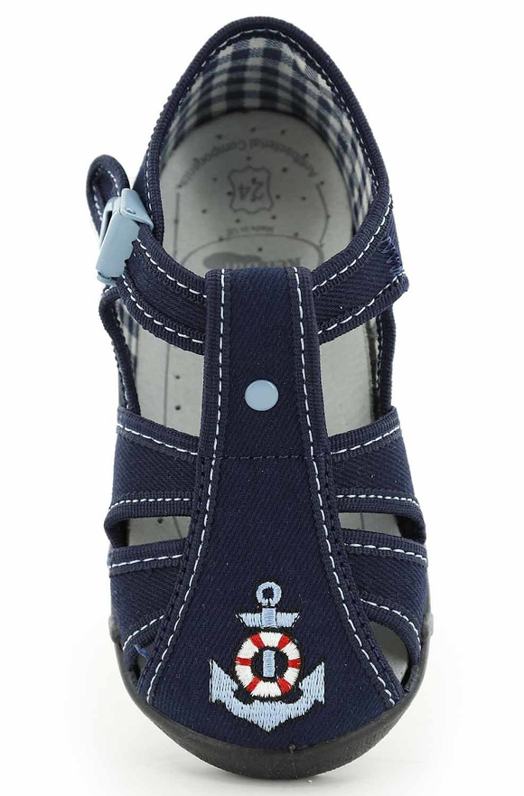 kapcie dziecięce obuwie tekstylne na rzep