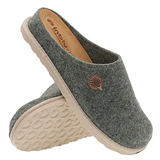 Kapcie damskie wygodne obuwie domowe Filc / wyjmowana wkładka