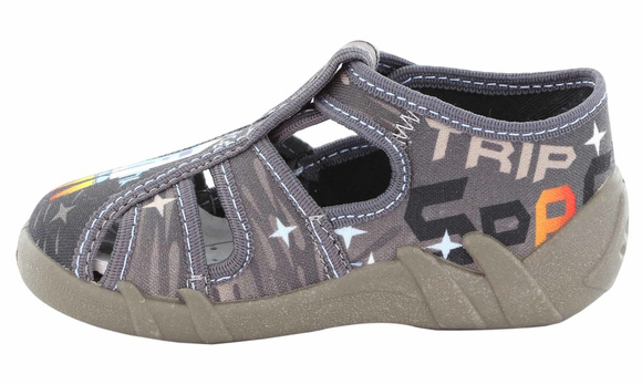 kapcie dziecięce obuwie tekstylne na rzep