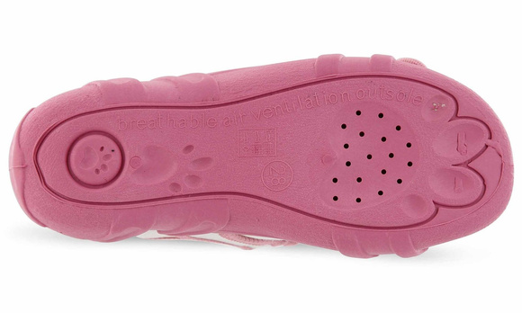 Kapcie dziecięce tekstylne sandałki na rzepy