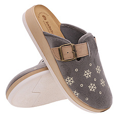 Kapcie damskie ciepłe obuwie domowe z regulacją Śnieżki