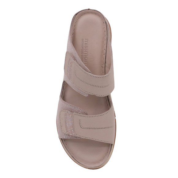 Klapki damskie profilaktyczne na rzepy wrażliwe stopy